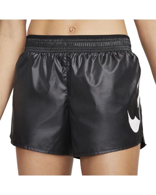 Nike Black Swoosh Run Shorts
