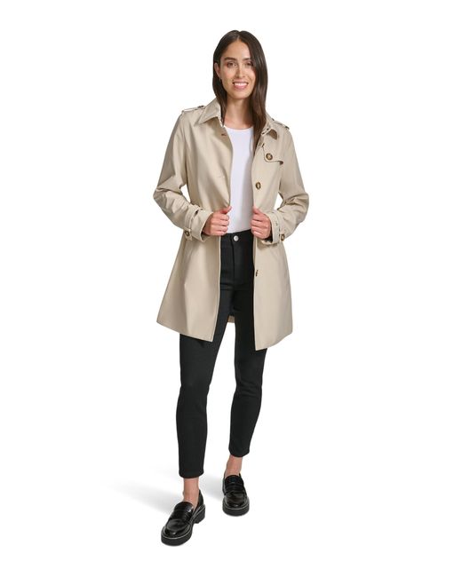 Tommy Hilfiger Natural Belted Trench Coat Steppjacke