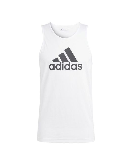 Adidas White M Bl Tank T-shirts for men