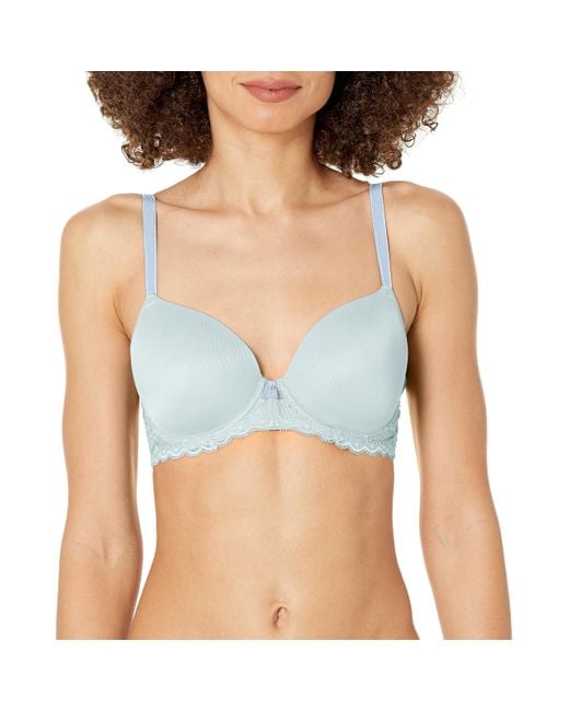 Freya Blue Offbeat Underwire Demi Molded Plunge T-shirt Bra