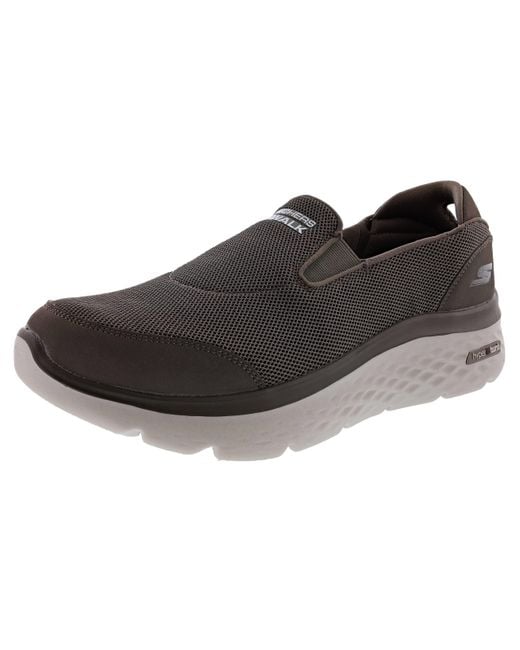 Skechers Go Walk Hyper Burst Sawtelle Walking Shoes in het Zwart voor