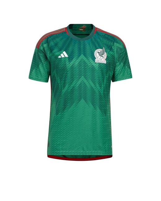 Adidas Green Soccer Mexico 22 Home Authentic Jersey for men