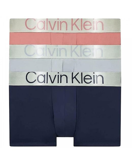 Calvin Klein Calvin Kein Unterwäsche Boxershort Low Rise Trunk 3er Pack L Mehrfarbig in Blue für Herren