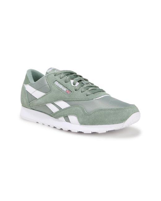 Reebok Green Classic Nylon Sneaker for men