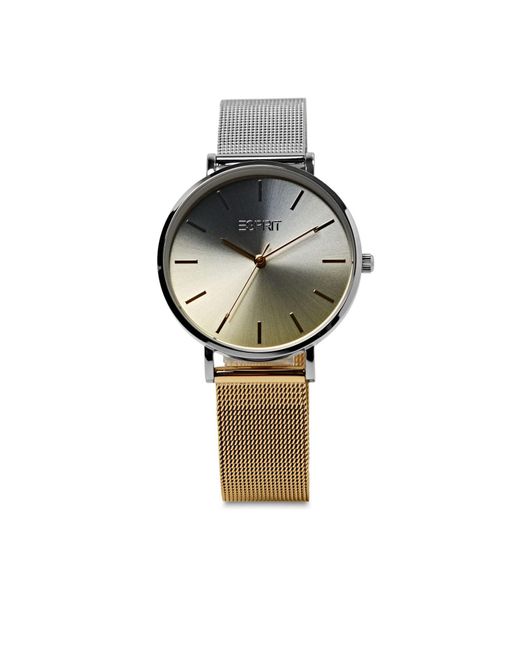 Esprit Gray Armbanduhr aus Edelstahl mit zweifarbigem Mesh-Armband