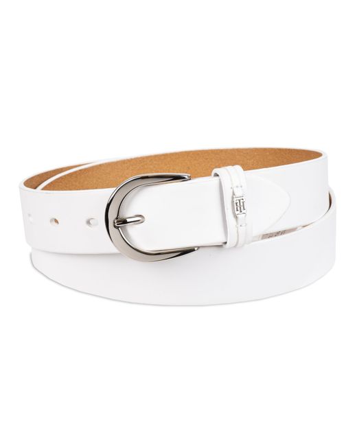 Tommy Hilfiger White Classic Casual Jean Belt