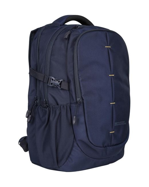 Mountain Warehouse Blue Vic Laptop Bag - 30l Backpack, Durable Daypack, Laptop Compartment Rucksack Mustard