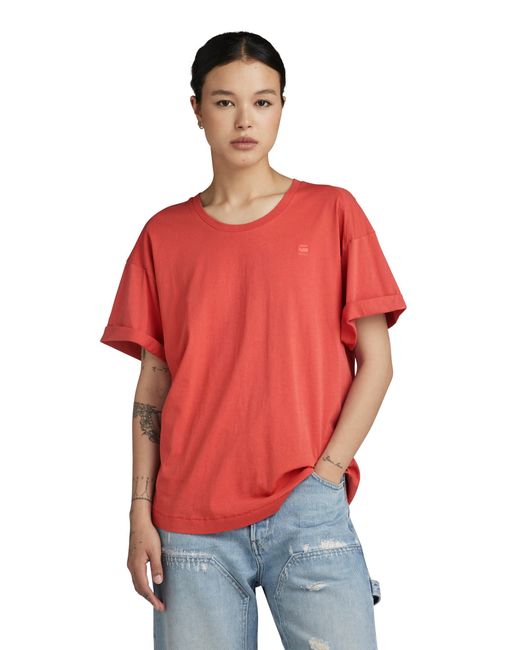 Rolled Up SL BF Tops G-Star RAW de color Red