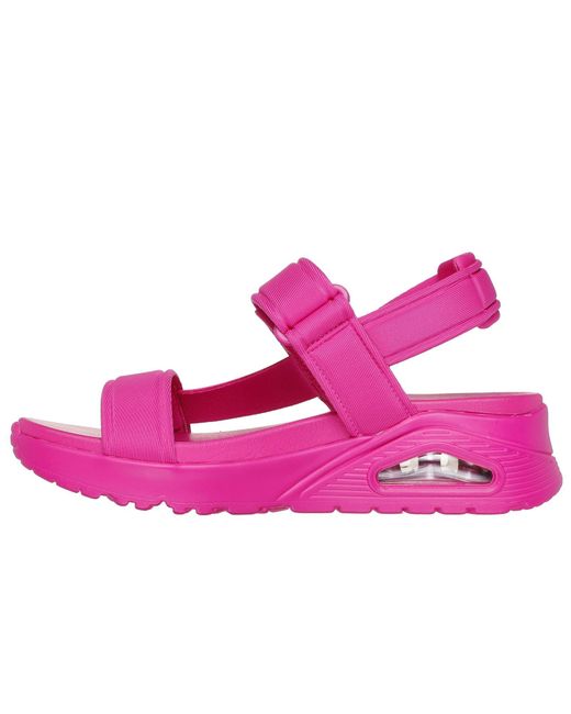 Skechers S Uno Fun Stand Sandals Hot Pink 119814/htpk