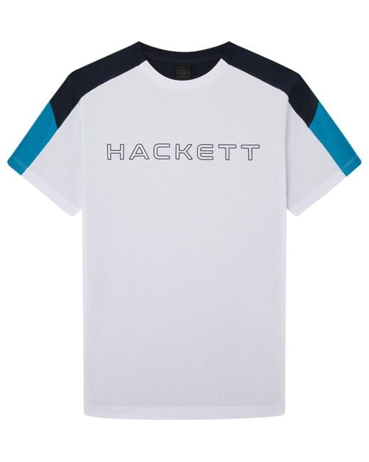 Hackett Blue Hackett Hs Tour Short Sleeve T-shirt L for men