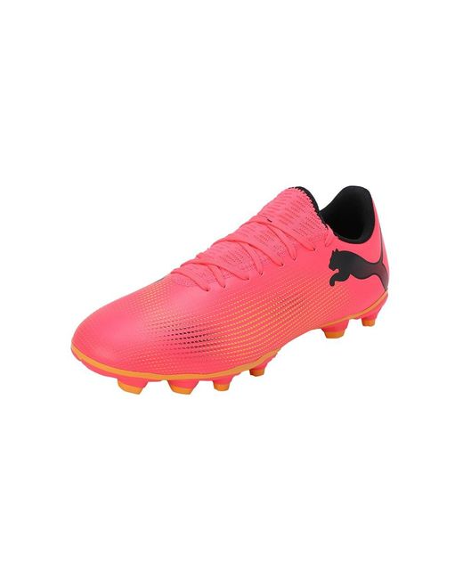 Future 7 Play Fg/Ag Soccer Shoes di PUMA in Pink da Uomo