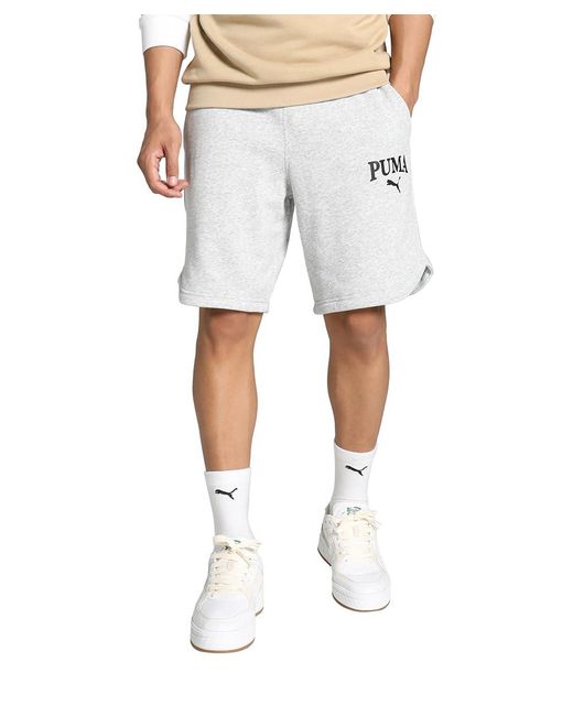 PUMA White Knitted Shorts for men