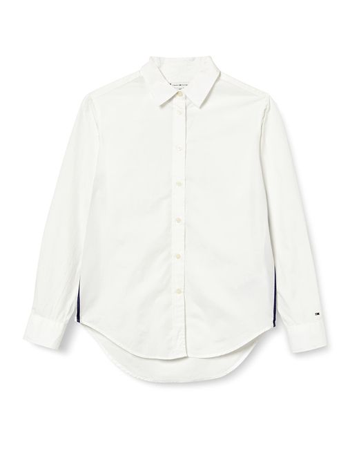 Tommy Hilfiger White Cotton Relaxed Monica Shirt