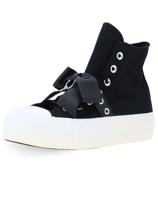 Converse Blue Chuck Taylor All Star Lift Pierced Shoes Code A15166c Black