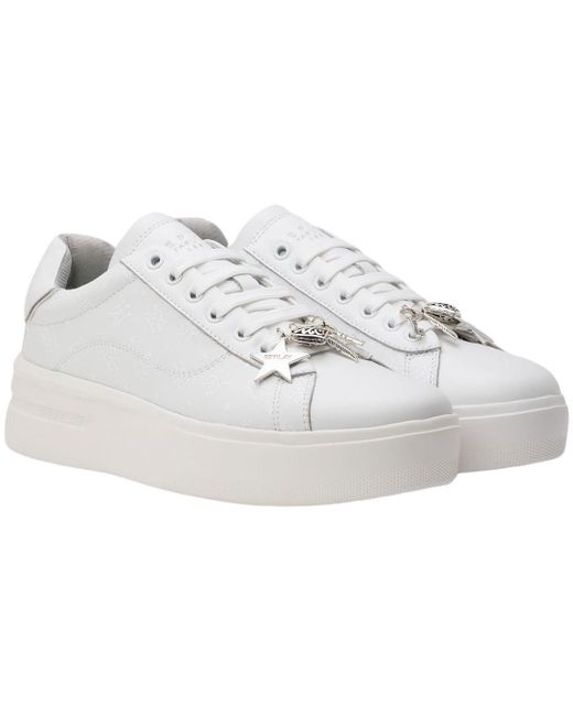 Replay White Univeristy W Charms Sneaker