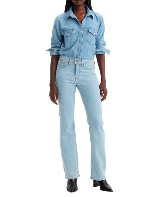 Levi's Blue 315 Shaping Bootcut Jeans