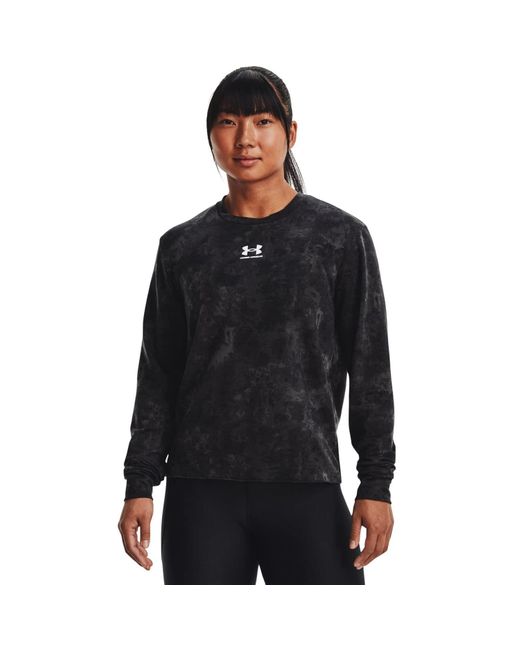 Under Armour S Rival Terry Crew Sweater Black Xs