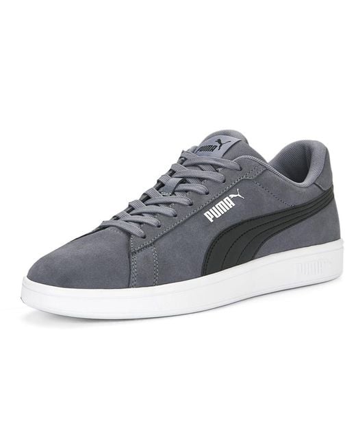 PUMA Mens Smash 3.0 Lace Up Sneakers Shoes Casual Grey Grey