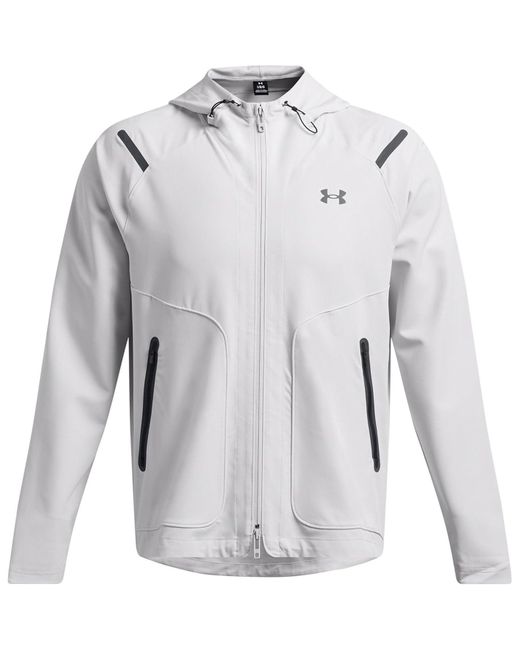 Under Armour S Ua Unstoppable Jacket Lc Tracksuit Top Halo Gray/black L for men