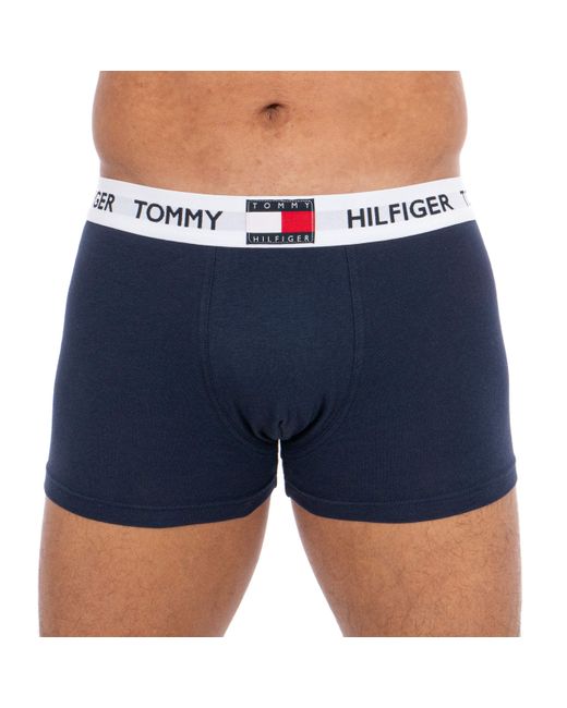 Tommy Hilfiger Baumwolle Unterwäsche Boxershort Trunk Gr. S Blau  UM0UM01810-CHS in Blau für Herren - Sparen Sie 5% - Lyst