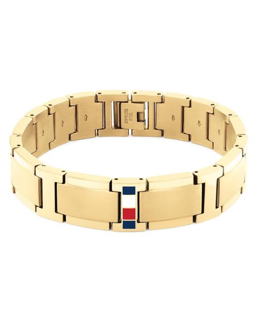 Jewelry Bracelet à Maillons pour en Or Jaune avec le Drapeau Iconique de 2790658 Tommy Hilfiger pour homme en coloris Metallic