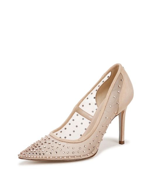Sam Edelman Natural Hazel Mesh Pump Vintage Pink/beechwood Glitz 10 Medium
