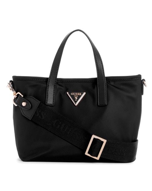 Guess Black Latona Tote Mini Satchel