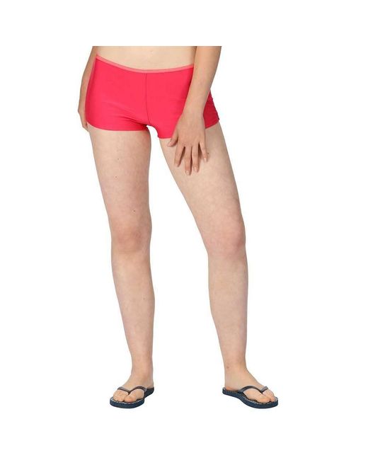 Regatta Red S Ladies Aceana Bikini All Over Printed Swimwear Shorts