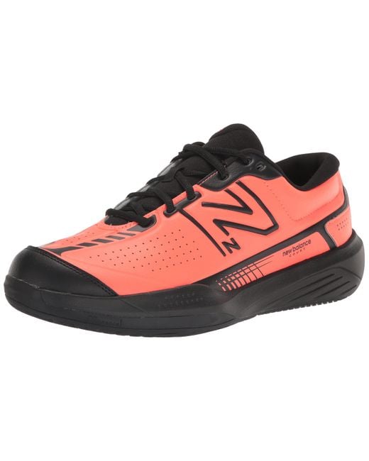 New Balance 696 V5 Hard Court Tennis Shoe in Black for Men | Lyst
