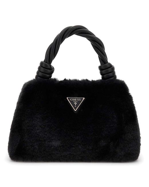 Sac à épaule bandoulière sac à main Shaida Top Handle Flap Crossbody Bag Black noir Guess