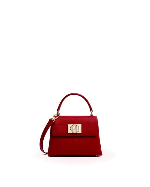 MINI BORSA A MANO 1927 Ciliegia WB00109-ARE000-CGQ00-1-007 di Furla in Red