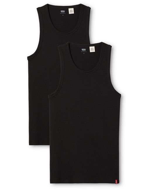 2 Pack Tank T-shirt ches Courtes Levi's pour homme en coloris Noir | Lyst