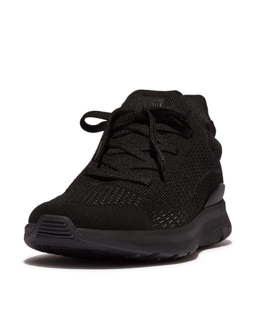 Fitflop Black Vitamin Ffx Knit Sports Sneakers