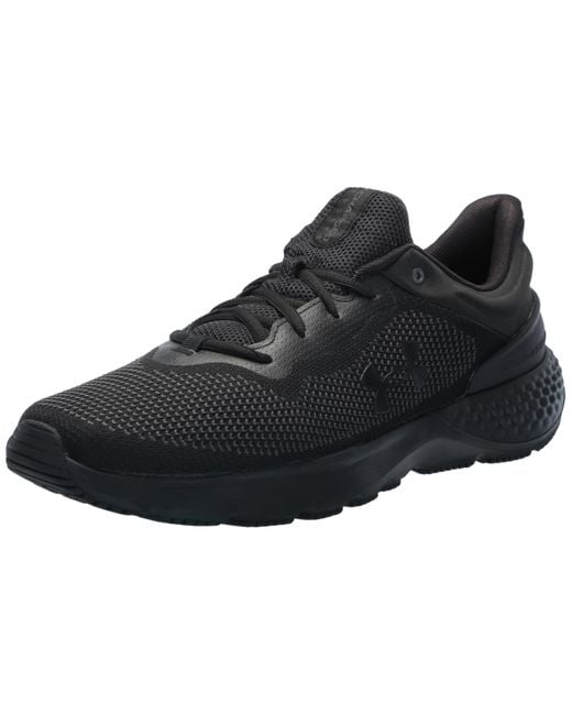 Under Armour Black Charged Escape 4 Knit Running Shoe, for men