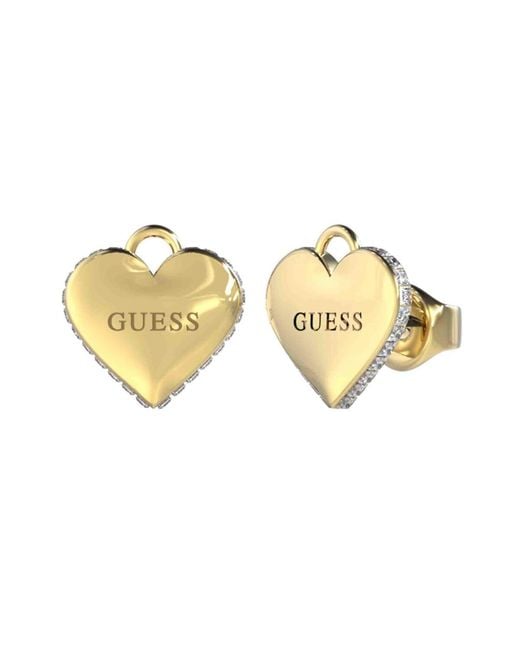 Pendientes JUBE02231JWYGT-U Falling in love Guess en coloris Metallic