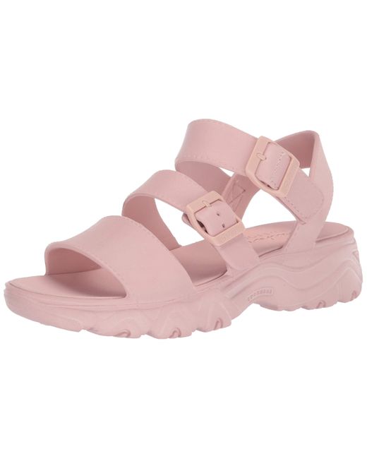 Skechers Pink Foamies D'lites 2.0-style Icon Sandal