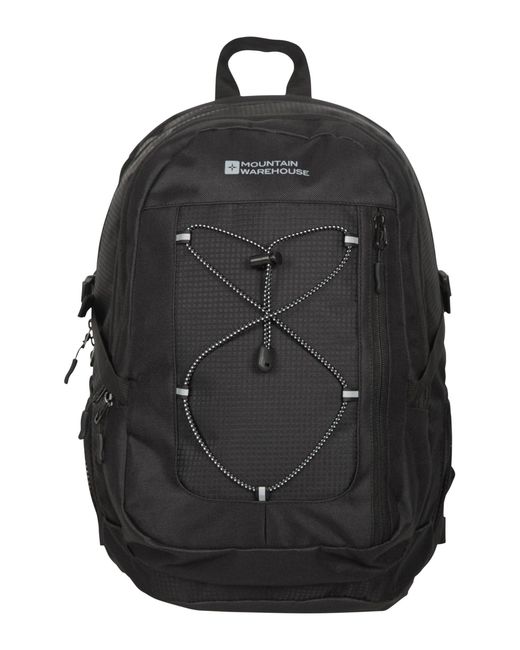 Mountain Warehouse Black Large Day Pack With Padded Airmesh