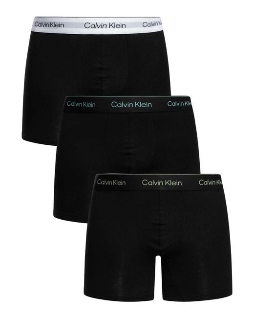 Calvin Klein 3Er-Pack Boxershorts Mit Symbol in Black für Herren