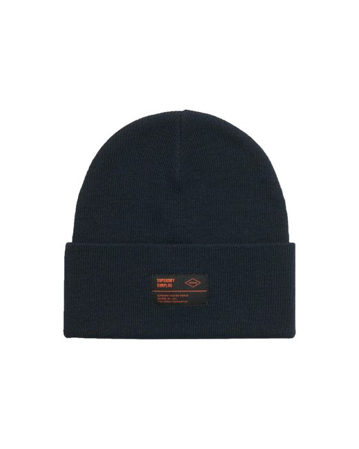 Superdry Logo Beanie – Berretto In Lana Acrilica – Taglia Unica – Lavabile In Lavatrice
