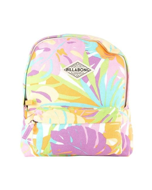 Billabong Pink Dreamland Mini Mama Canvas Backpack