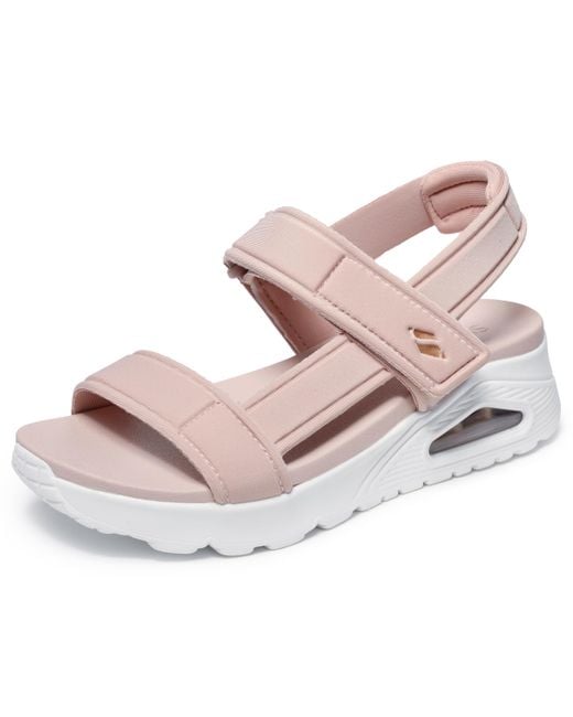 SKECHERS★UNO SANDAL★厚底★ピンク系 image;width=auto,format=auto/