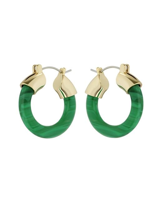 Ted Baker Green Marblla Hoop Earrings For