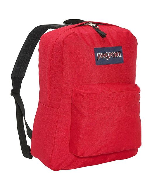 Jansport Red Superbreak One Backpacks - Durable, Lightweight Bookbag With 1 Main Compartment, Front Utility Pocket With Built-in