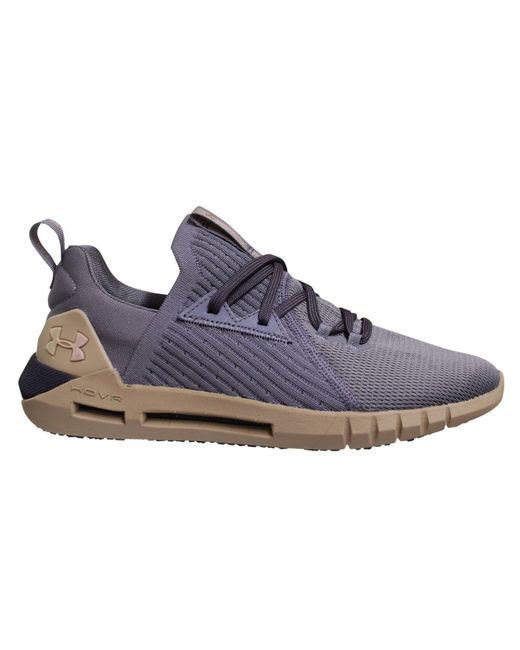 Under Armour Blue Hovr Slk Evo Glitz Lace Up S Running Trainers 3022452 101 Grey