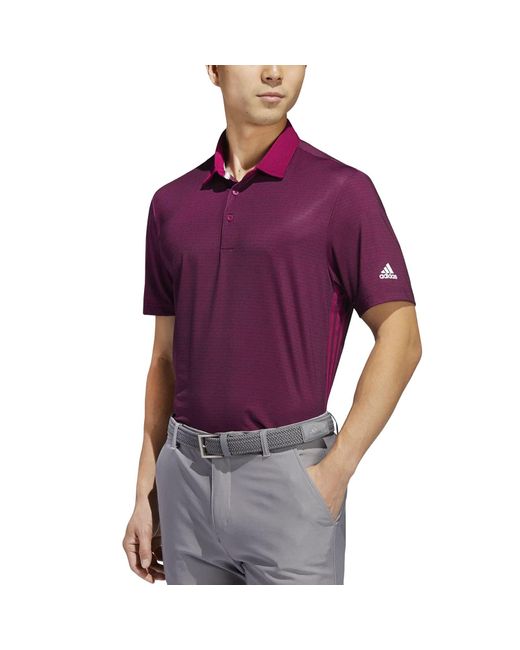 Adidas Purple Perfomance Mens Ultimate365 Golf Polo Shirt - Xs for men