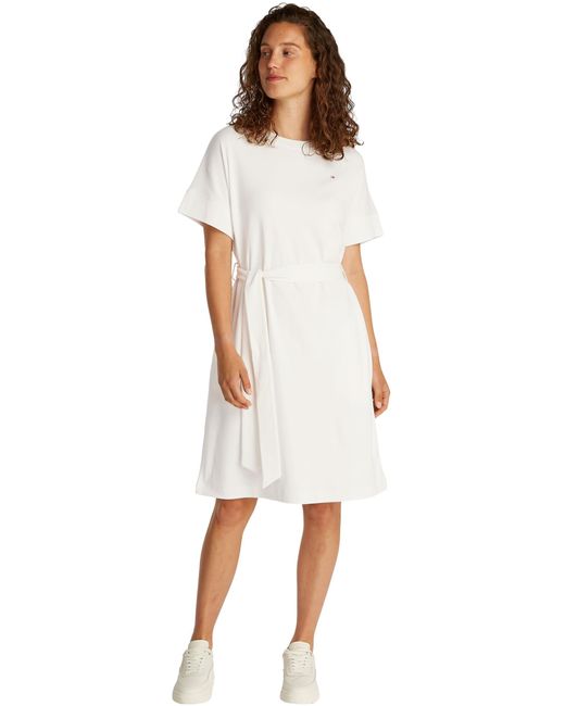 Tommy Hilfiger Black Wickelkleid Modern Cody mit Taillengürtel