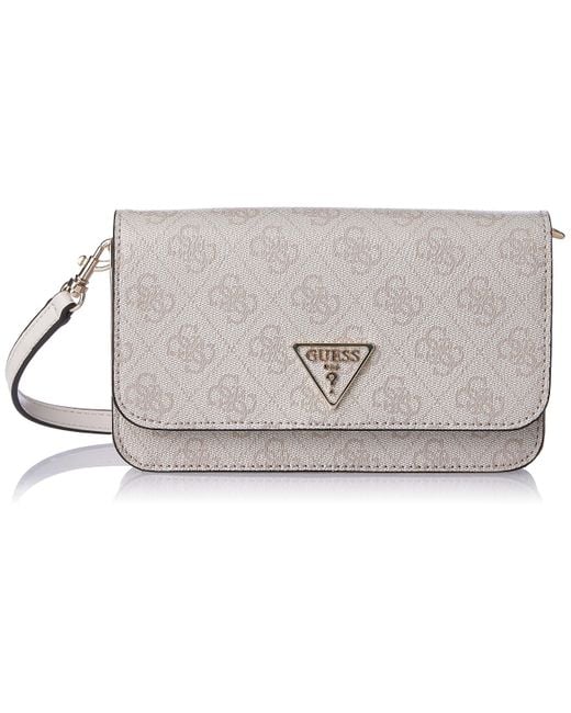 Guess Noelle Crossbody Flap Organizer in Natural Lyst