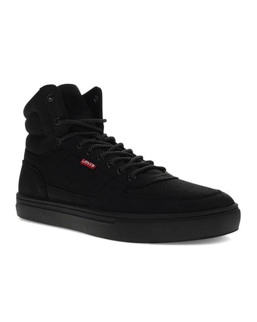 Levi's Black Liam Hi Neo Casual Fashion Sneaker Boot for men