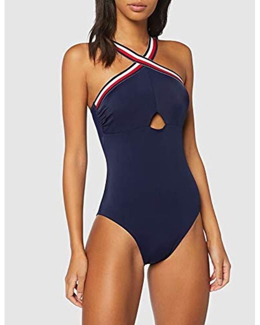 Tommy Hilfiger Blue One-piece Rp Swimming Costume