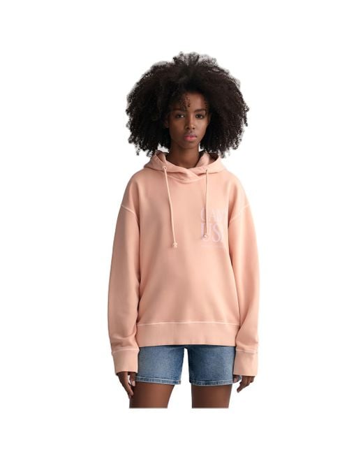GANT S Usa Hoodie Soothing L Orange M in Pink Lyst UK